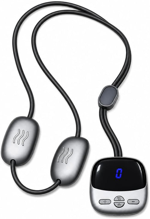 Portable Neck Massager with Heat, Ultra-Light Pendant Smart Neck Massager for Relaxation, 4 Modes 9 Levels, Cordless Comfort Neck Relaxer for Office, Travel, Home - Gifts for Men/Women